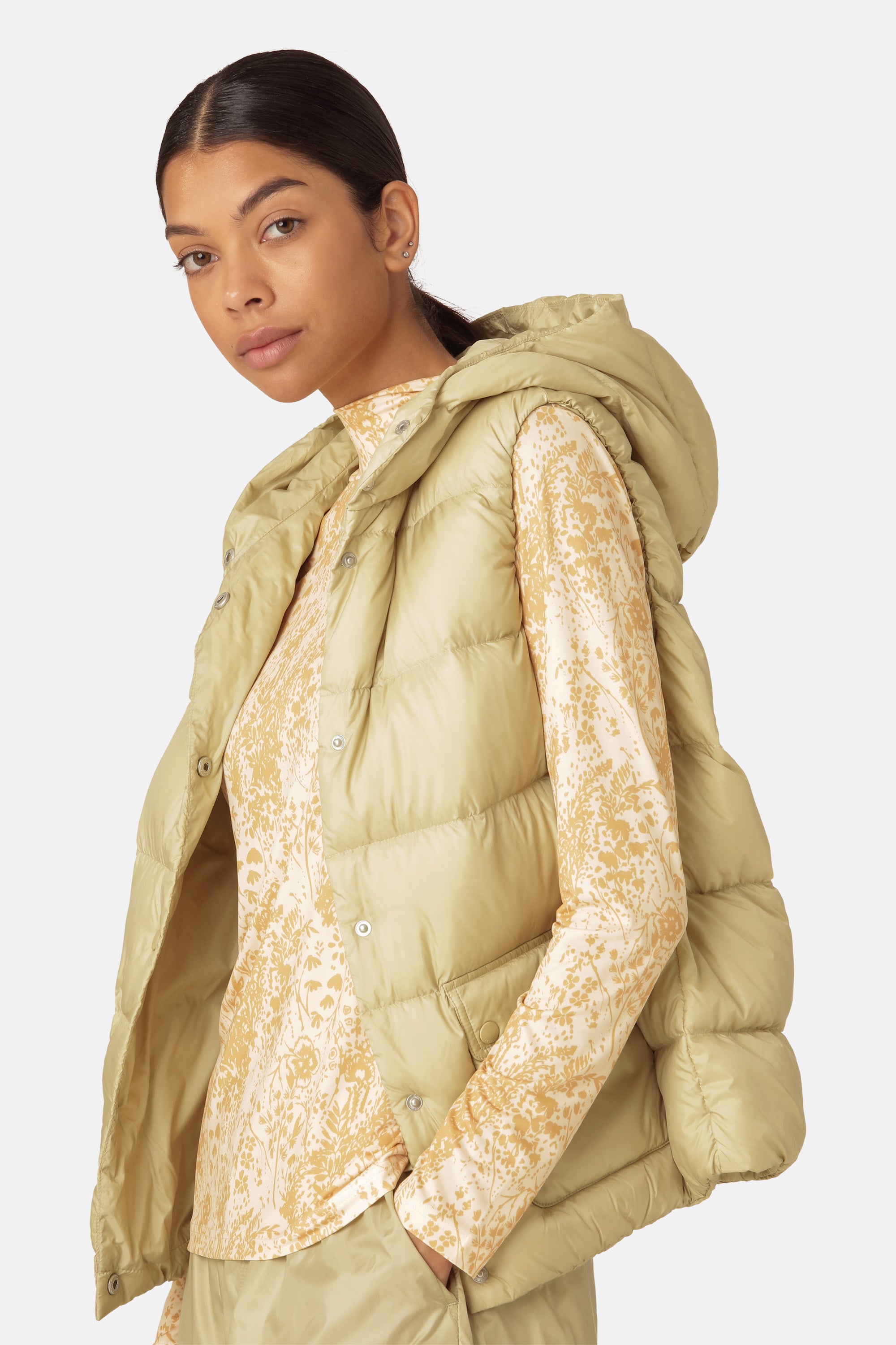 Ilse Jacobsen Hornbæk Outerwear Daunenweste Puffer vest 459 Olive Grass